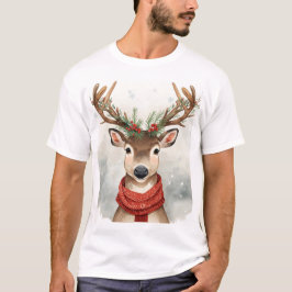 Reindeer Christmas T-Shirt For Festive Holiday Tシャツ