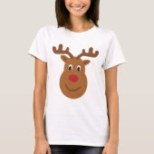 Reindeer Christmas T-shirt Tシャツ (正面)