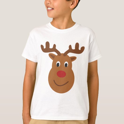 Reindeer Christmas T-shirt Tシャツ (正面)
