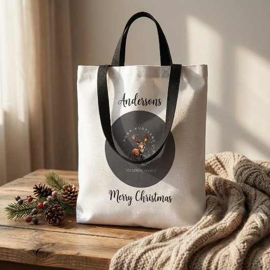 Reindeer christmas tote bags girly festive トートバッグ