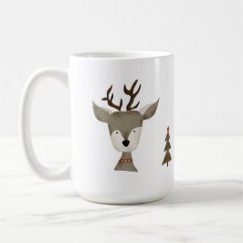Reindeer Coffee Mug | Holiday | 15 oz | Ceramic コーヒーマグカップ