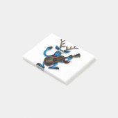 Reindeer Dancing Guitar Instrument Christmas Noel. ポストイット (アングル)