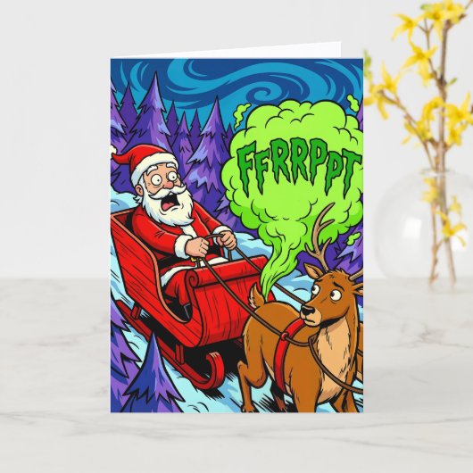 Reindeer Engine Trouble カード (黄色い花)