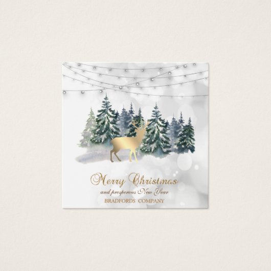 Reindeer,Forest,String Lights Bokeh Company (正面)