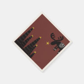 Reindeer found the star スタンダードカクテルナプキン (角)