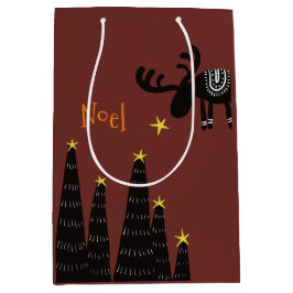 Reindeer found the star ミディアムペーパーバッグ