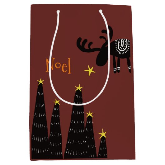 Reindeer found the star ミディアムペーパーバッグ (正面)