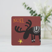 Reindeer found the star: Christmas card, flat カード (スタンド正面)