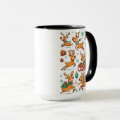 Reindeer Games – Christmas Cartoon Mug マグカップ (正面右)