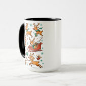 Reindeer Games – Christmas Cartoon Mug マグカップ (正面左)