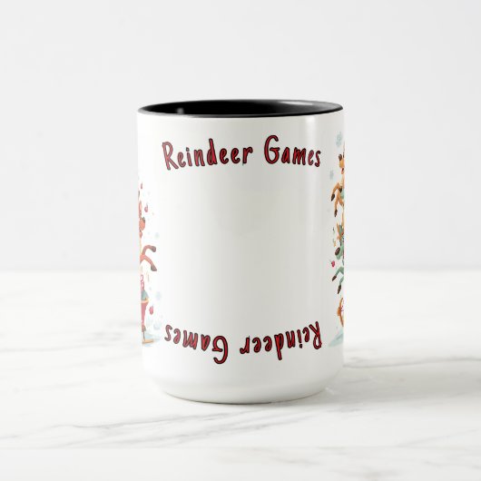 Reindeer Games Mug - Holiday Gift マグカップ (中央)