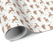 Reindeer Games – Seamless Festive Holiday Pattern  ラッピングペーパー (ロールコーナー)