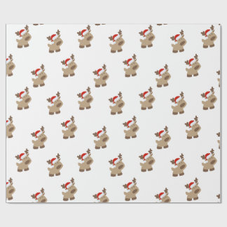 Reindeer gift wrap ラッピングペーパー