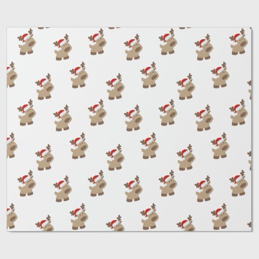 Reindeer gift wrap ラッピングペーパー (フラット)