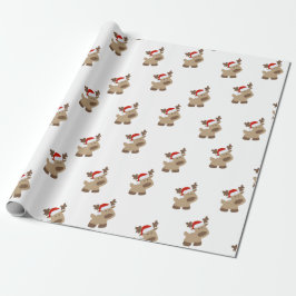 Reindeer gift wrap ラッピングペーパー