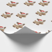 Reindeer gift wrap ラッピングペーパー (角)