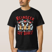 Reindeer Got Bars – Rap Christmas Design Tシャツ (正面)