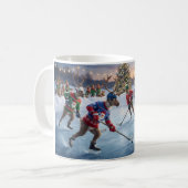 Reindeer Hockey, Coffee Mug コーヒーマグカップ (正面左)