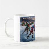 Reindeer Hockey, Coffee Mug コーヒーマグカップ (左)
