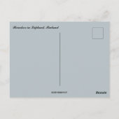 Reindeer in Lapland Finland ポストカード (裏面)