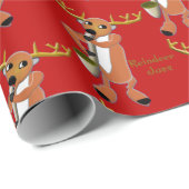 Reindeer Jazz Wrapping Paper ラッピングペーパー (ロールコーナー)