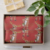 Reindeer Jazz Wrapping Paper 薄葉紙 (ギフト)