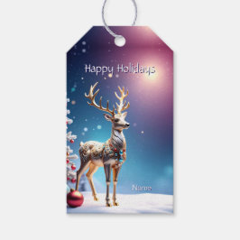 Reindeer Jewels Christmas Gift Tag ギフトタグ