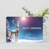 Reindeer Jewels Christmas Holiday Card シーズンカード (スタンド正面)