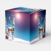 Reindeer Jewels Christmas Holiday Favor Box フェイバーボックス (裏面サイド)