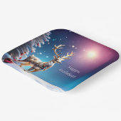 Reindeer Jewels Christmas Holiday Paper Plate ペーパープレート (傾斜あり)