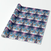 Reindeer Jewels Christmas Holiday Wrapping Paper ラッピングペーパー (アンロールド)