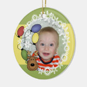 Reindeer Lightsカスタマイズ可能な写真オーナメント セラミックオーナメント (左)