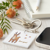 Reindeer, love you Pixelart, Pixel Art  キーホルダー (正面右)