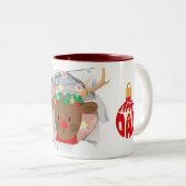 Reindeer Mug For Gifting ツートーンマグカップ (正面右)