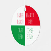 REINDEER NAMES Metal Circleオーナメント メタルオーナメント (正面左)