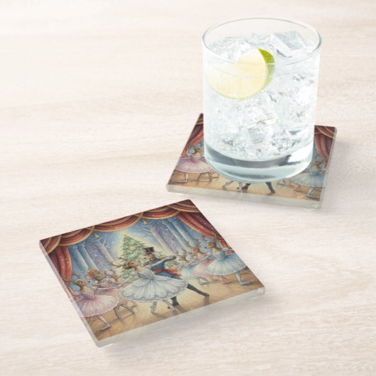 Reindeer Nutcracker Ballet, Glass Coaster ガラスコースター (アングル)