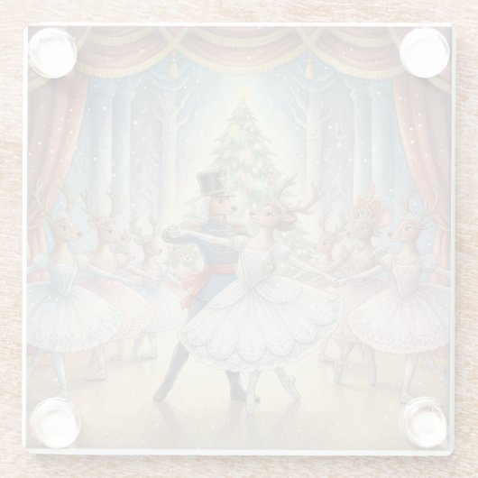Reindeer Nutcracker Ballet, Glass Coaster ガラスコースター (裏面)