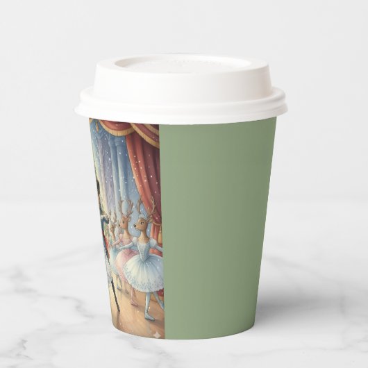 Reindeer Nutcracker Ballet, Paper Cups 紙コップ (左)