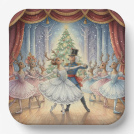 Reindeer Nutcracker Ballet, Paper Plates ペーパープレート