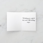 Reindeer Original Painting Holiday Card カード (内部)