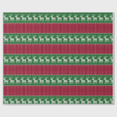 Reindeer Parade Knit ラッピングペーパー (フラット)