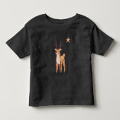 Reindeer, pixelart, pixel art トドラーTシャツ (正面)