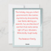 Reindeer Rudolph christmas fun wishes Postcard シーズンカード (裏面)