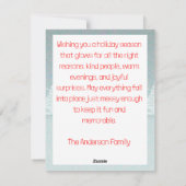 Reindeer Rudolph christmas fun wishes Postcard シーズンカード (裏面)