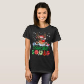 Reindeer Santa Hat Daycare Squad Teacher Christmas Tシャツ (正面フル)