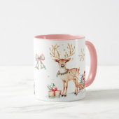 Reindeer Sleigh Christmas Mug マグカップ (正面右)
