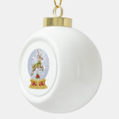 Reindeer snow globe セラミックボールオーナメント (右)