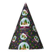 Reindeer Snow Globes パーティーハット (正面)