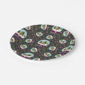 Reindeer Snow Globes ペーパープレート (アングル)