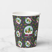 Reindeer Snow Globes 紙コップ (裏面)